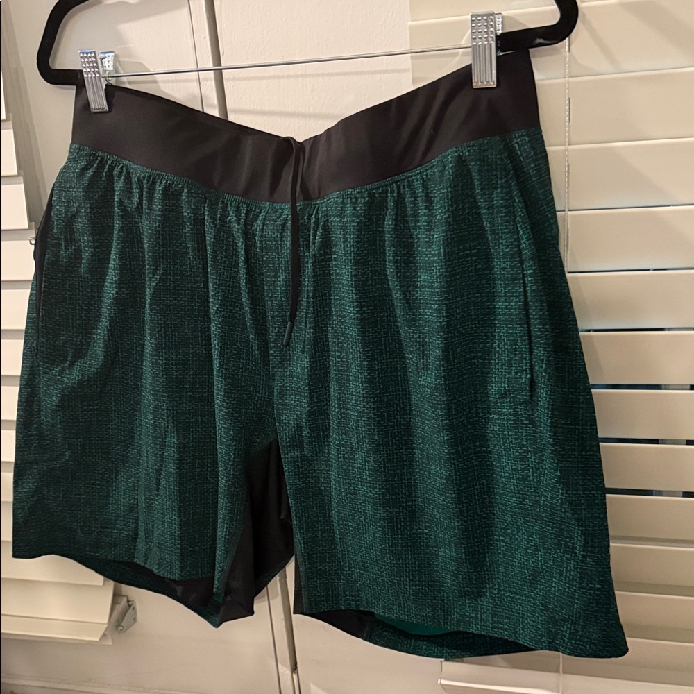 Men Green Athletic Shorts